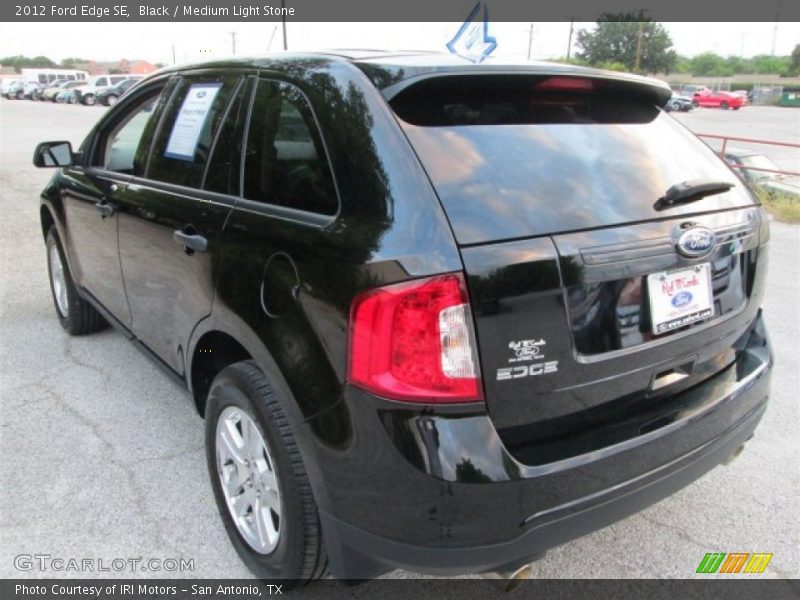 Black / Medium Light Stone 2012 Ford Edge SE
