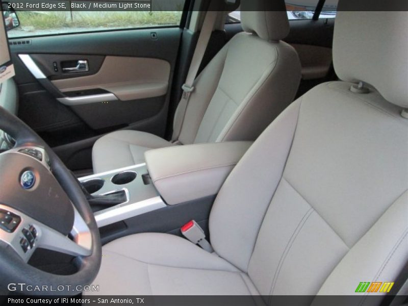 Black / Medium Light Stone 2012 Ford Edge SE