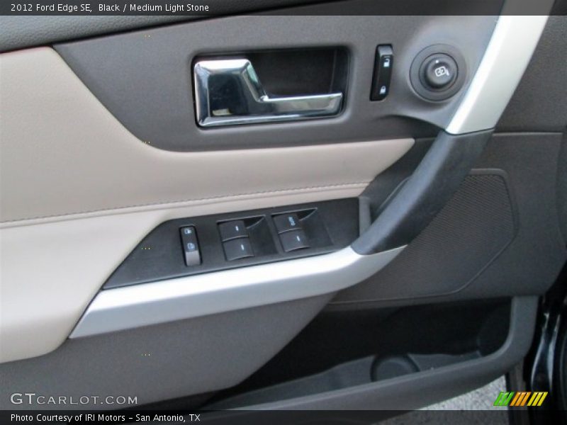 Black / Medium Light Stone 2012 Ford Edge SE