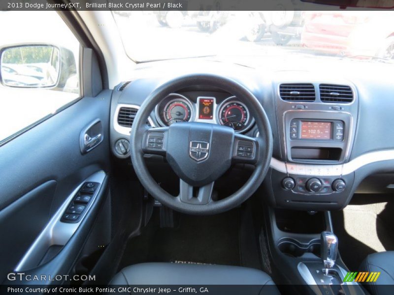 Brilliant Black Crystal Pearl / Black 2013 Dodge Journey SXT
