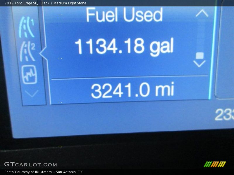 Black / Medium Light Stone 2012 Ford Edge SE