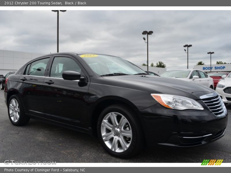Black / Black 2012 Chrysler 200 Touring Sedan