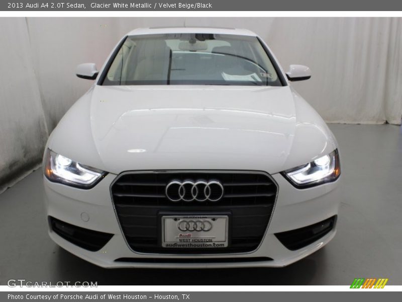 Glacier White Metallic / Velvet Beige/Black 2013 Audi A4 2.0T Sedan