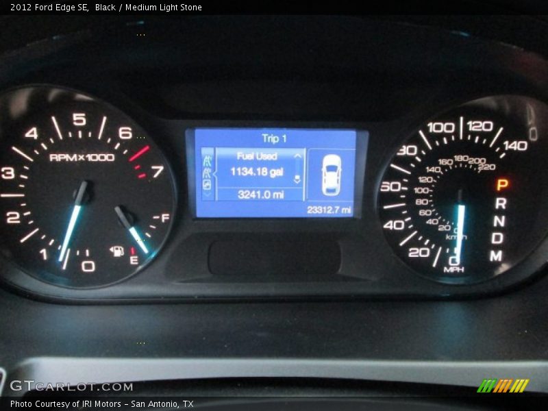 Black / Medium Light Stone 2012 Ford Edge SE