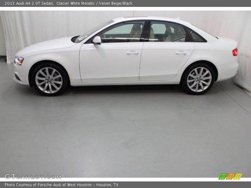 Glacier White Metallic / Velvet Beige/Black 2013 Audi A4 2.0T Sedan