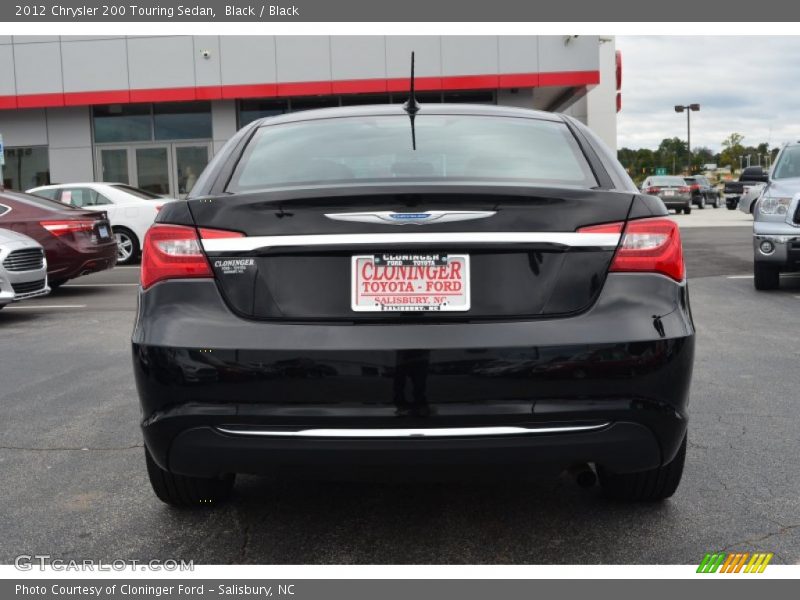 Black / Black 2012 Chrysler 200 Touring Sedan