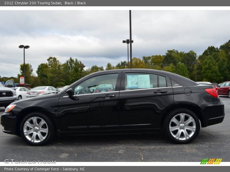 Black / Black 2012 Chrysler 200 Touring Sedan