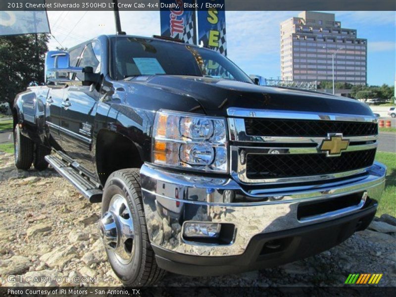 Black / Ebony 2013 Chevrolet Silverado 3500HD LT Crew Cab 4x4 Dually