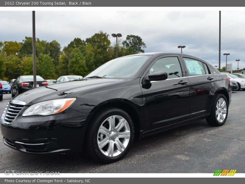 Black / Black 2012 Chrysler 200 Touring Sedan
