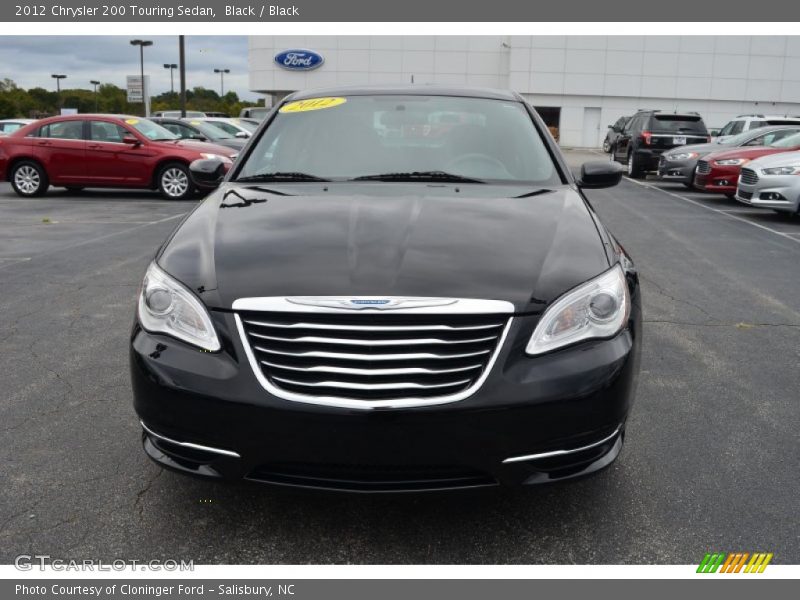 Black / Black 2012 Chrysler 200 Touring Sedan