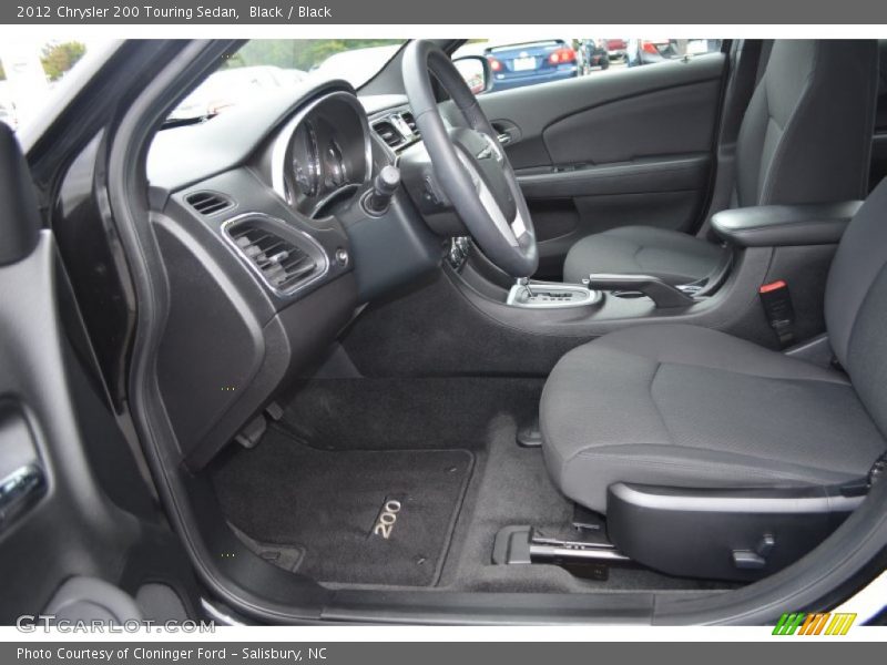 Black / Black 2012 Chrysler 200 Touring Sedan