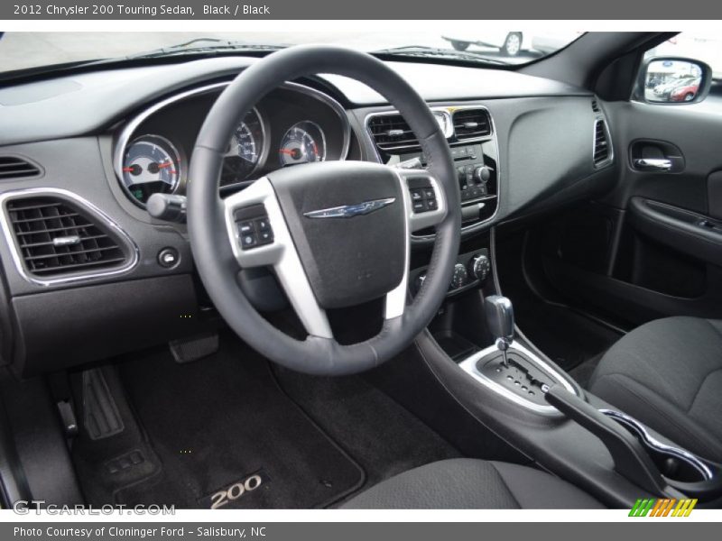 Black / Black 2012 Chrysler 200 Touring Sedan
