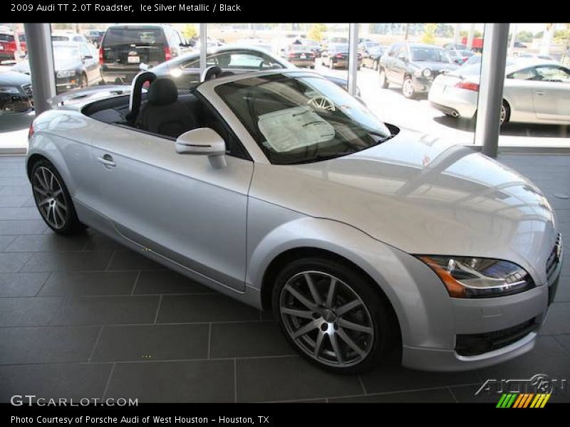 Ice Silver Metallic / Black 2009 Audi TT 2.0T Roadster