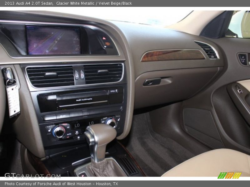 Glacier White Metallic / Velvet Beige/Black 2013 Audi A4 2.0T Sedan