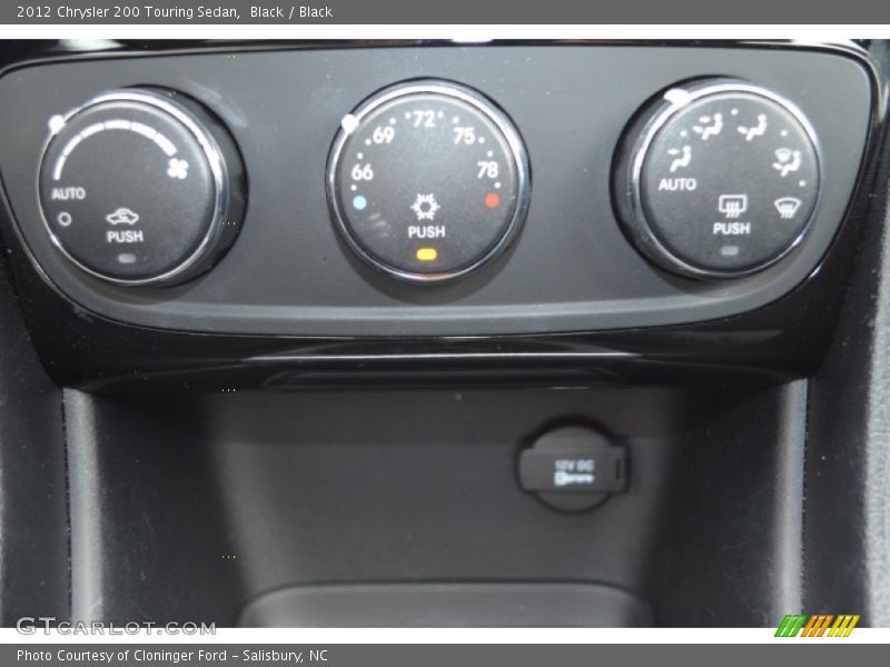 Black / Black 2012 Chrysler 200 Touring Sedan