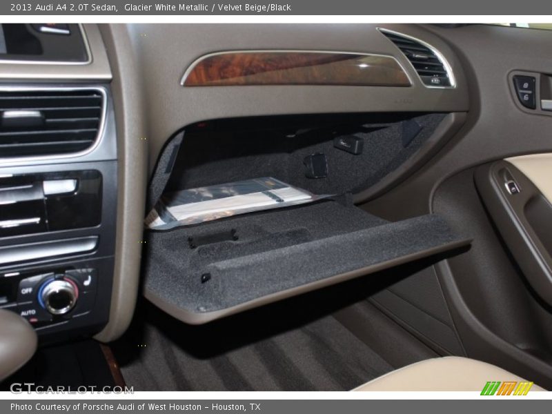 Glacier White Metallic / Velvet Beige/Black 2013 Audi A4 2.0T Sedan