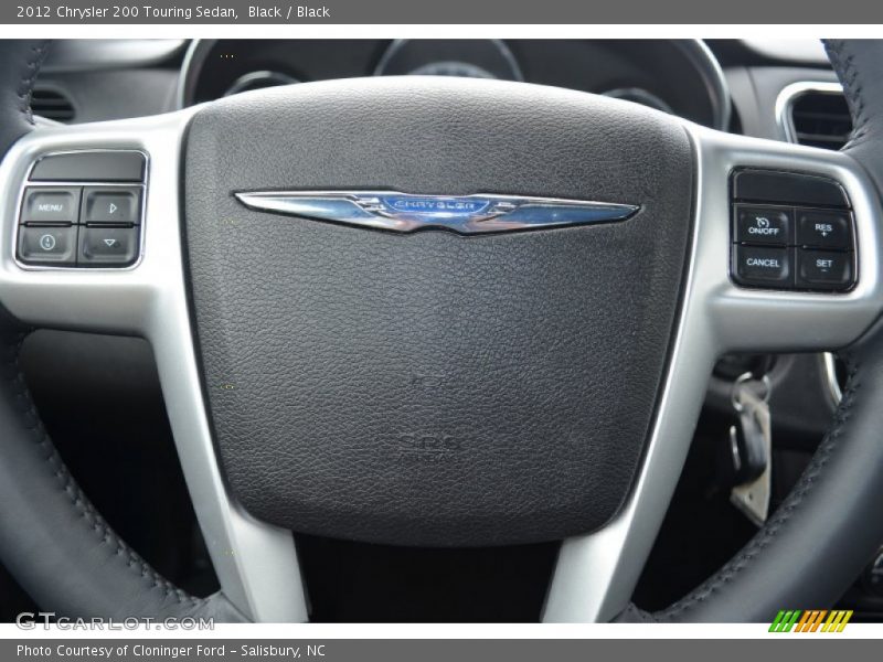 Black / Black 2012 Chrysler 200 Touring Sedan