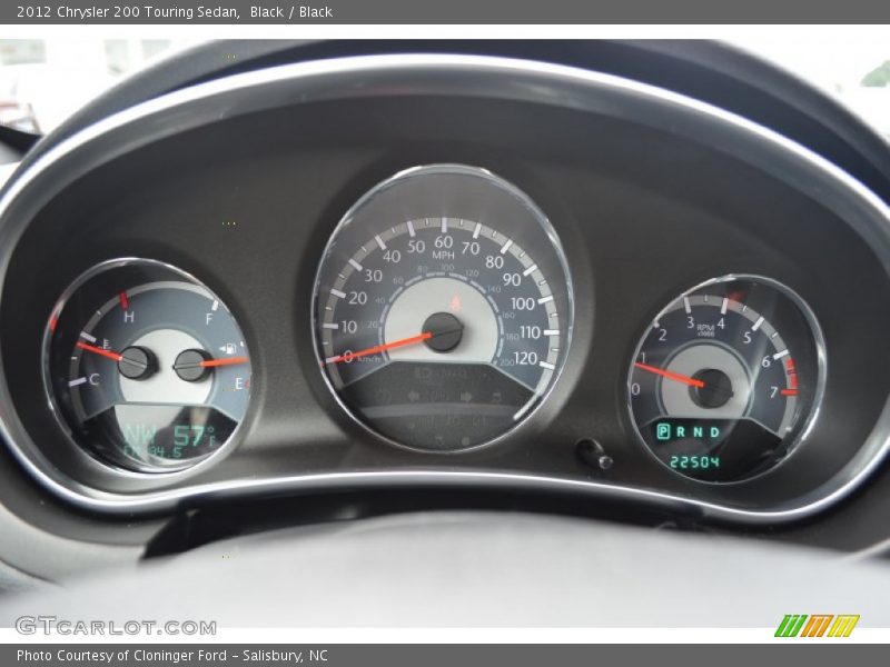 Black / Black 2012 Chrysler 200 Touring Sedan