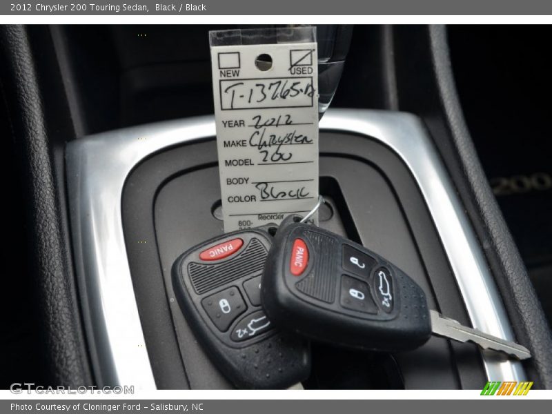 Black / Black 2012 Chrysler 200 Touring Sedan