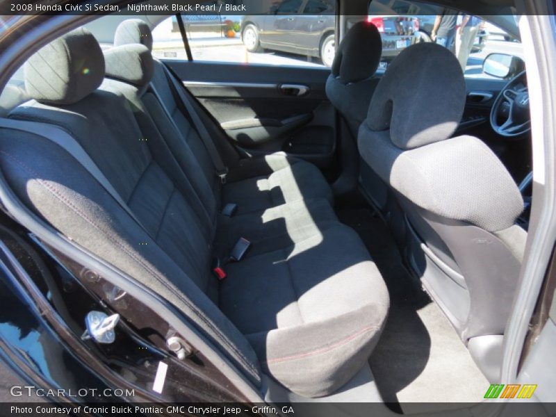Nighthawk Black Pearl / Black 2008 Honda Civic Si Sedan