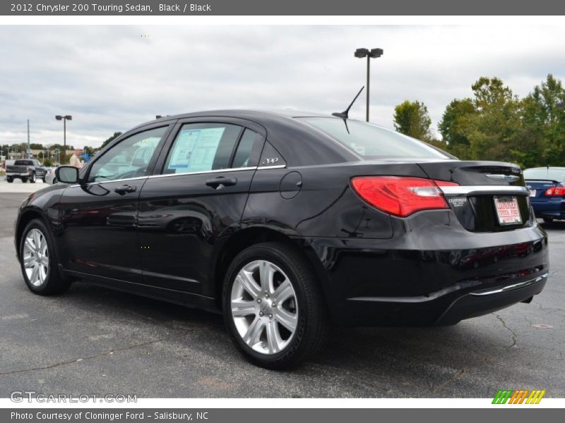 Black / Black 2012 Chrysler 200 Touring Sedan