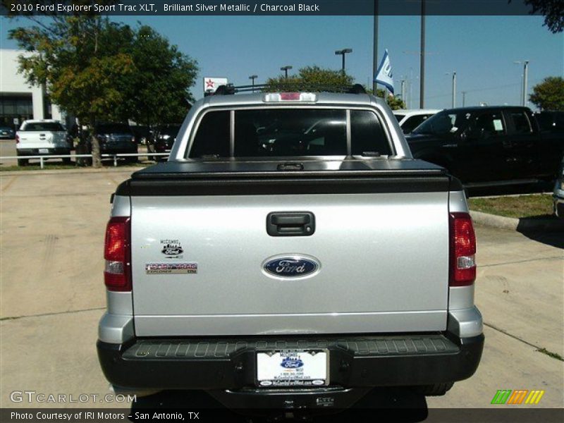 Brilliant Silver Metallic / Charcoal Black 2010 Ford Explorer Sport Trac XLT