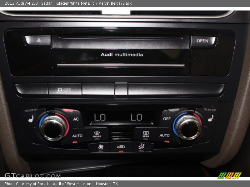 Glacier White Metallic / Velvet Beige/Black 2013 Audi A4 2.0T Sedan