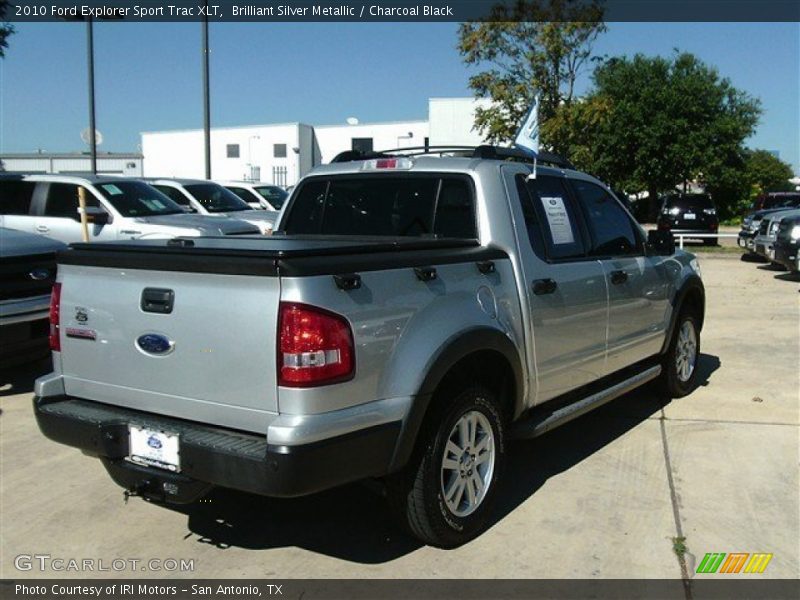 Brilliant Silver Metallic / Charcoal Black 2010 Ford Explorer Sport Trac XLT