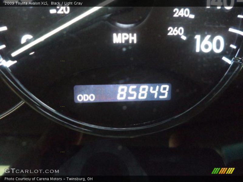 Black / Light Gray 2009 Toyota Avalon XLS