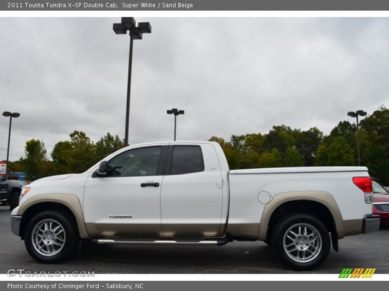 Super White / Sand Beige 2011 Toyota Tundra X-SP Double Cab
