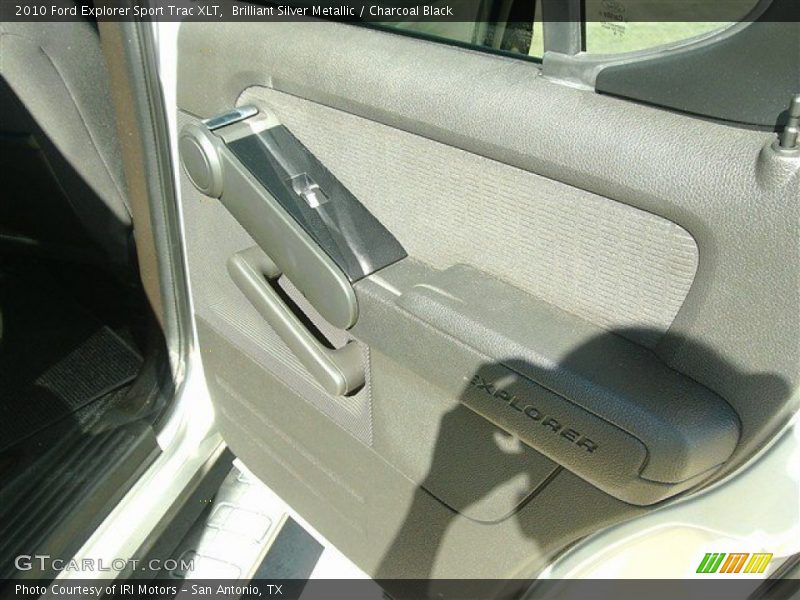 Brilliant Silver Metallic / Charcoal Black 2010 Ford Explorer Sport Trac XLT