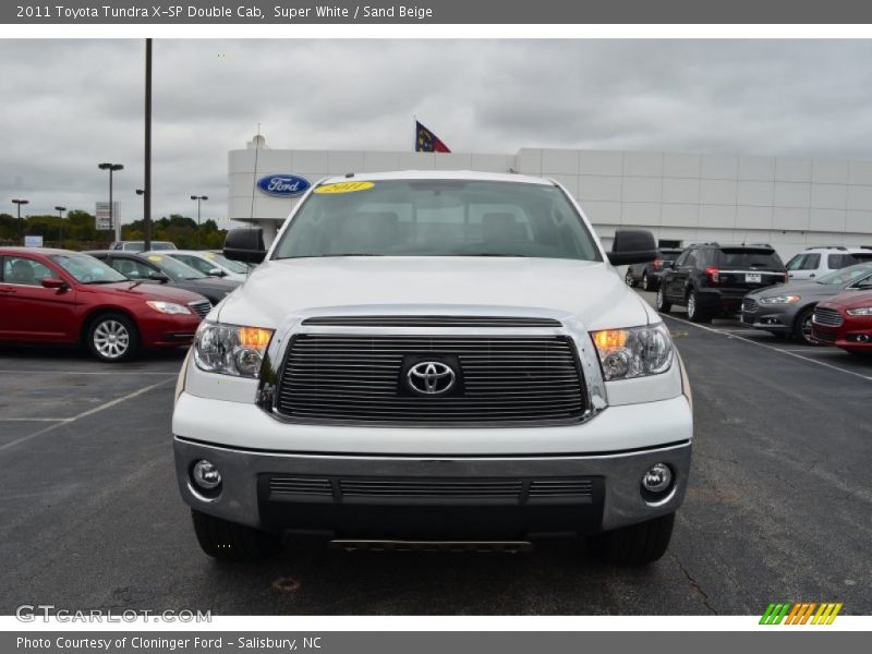 Super White / Sand Beige 2011 Toyota Tundra X-SP Double Cab