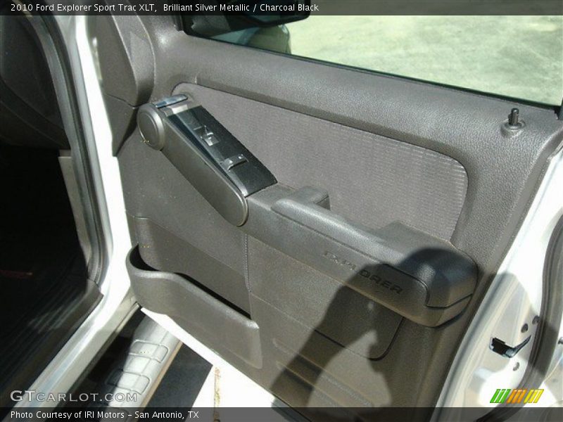 Brilliant Silver Metallic / Charcoal Black 2010 Ford Explorer Sport Trac XLT