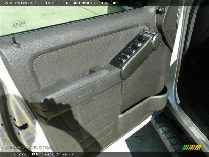 Brilliant Silver Metallic / Charcoal Black 2010 Ford Explorer Sport Trac XLT