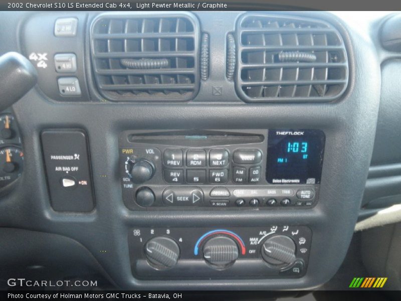 Light Pewter Metallic / Graphite 2002 Chevrolet S10 LS Extended Cab 4x4