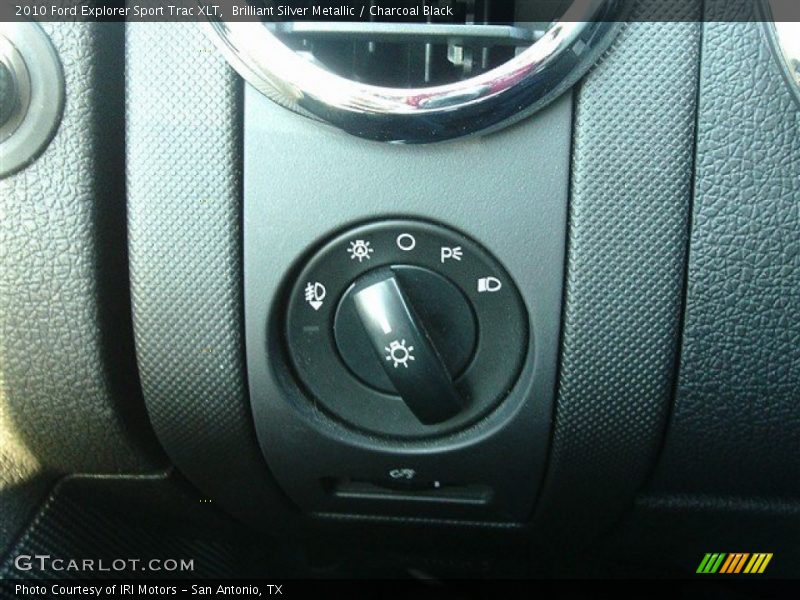 Brilliant Silver Metallic / Charcoal Black 2010 Ford Explorer Sport Trac XLT
