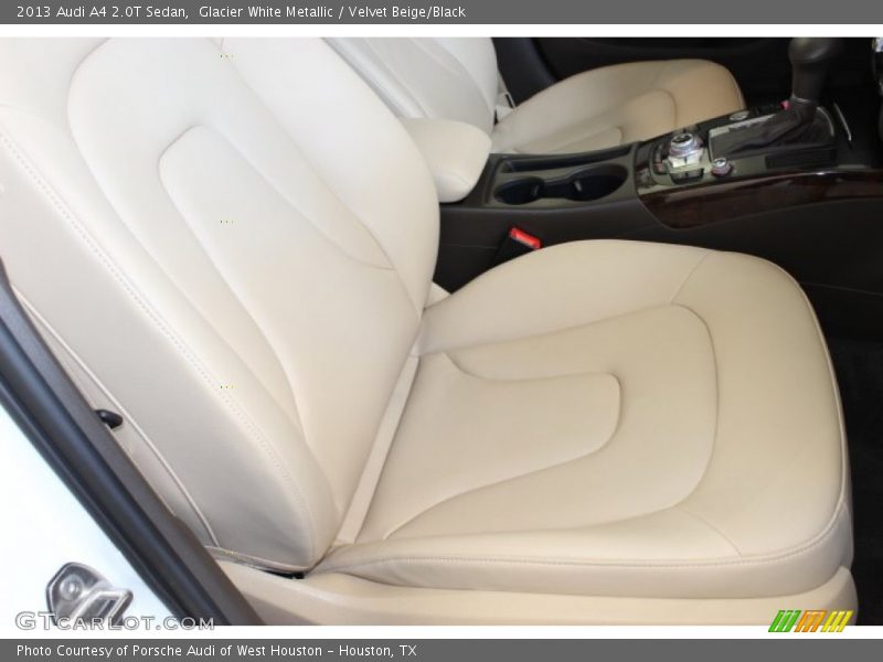 Glacier White Metallic / Velvet Beige/Black 2013 Audi A4 2.0T Sedan