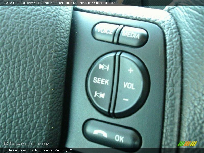 Brilliant Silver Metallic / Charcoal Black 2010 Ford Explorer Sport Trac XLT