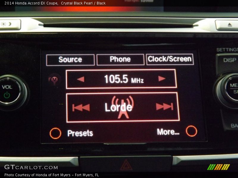 Crystal Black Pearl / Black 2014 Honda Accord EX Coupe