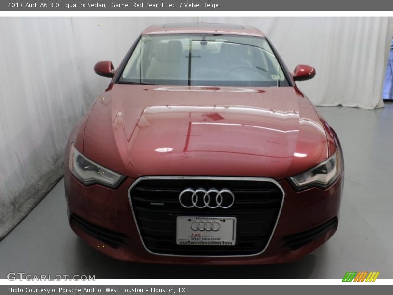 Garnet Red Pearl Effect / Velvet Beige 2013 Audi A6 3.0T quattro Sedan