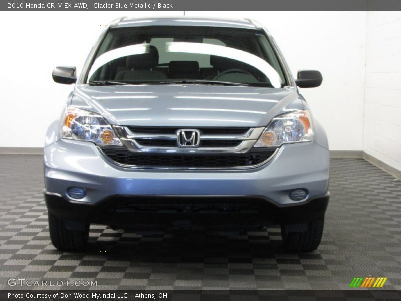 Glacier Blue Metallic / Black 2010 Honda CR-V EX AWD