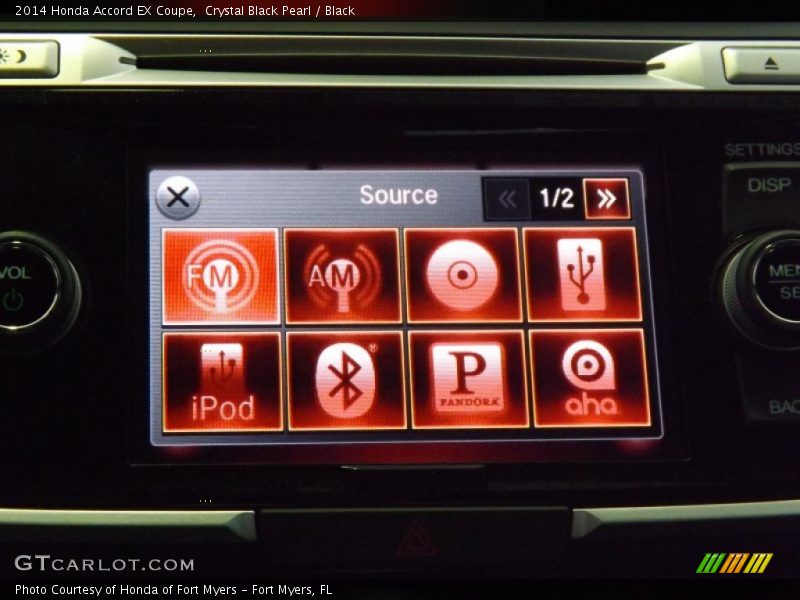 Crystal Black Pearl / Black 2014 Honda Accord EX Coupe