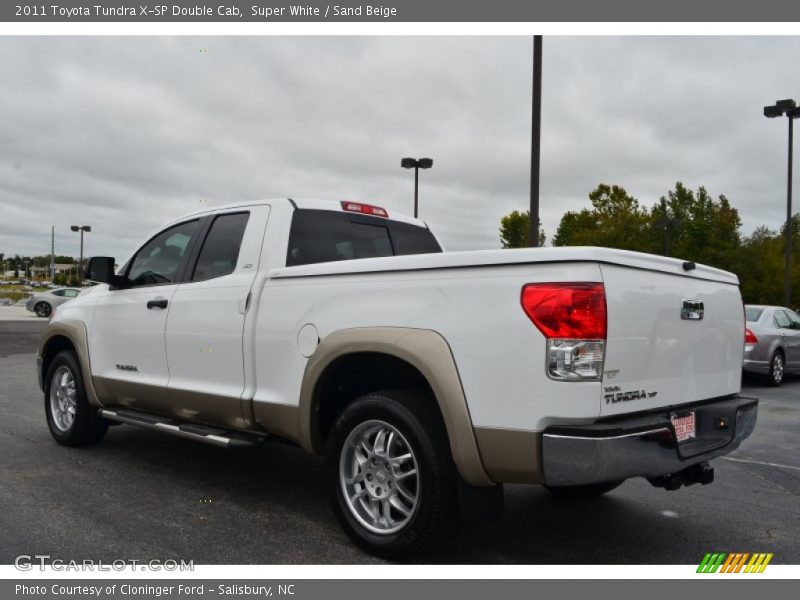 Super White / Sand Beige 2011 Toyota Tundra X-SP Double Cab