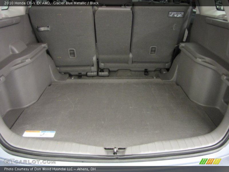 Glacier Blue Metallic / Black 2010 Honda CR-V EX AWD