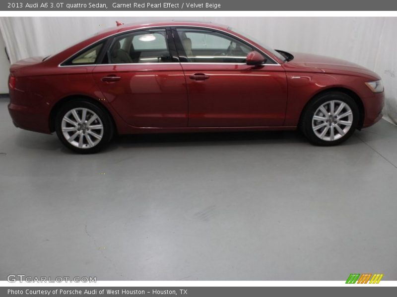 Garnet Red Pearl Effect / Velvet Beige 2013 Audi A6 3.0T quattro Sedan