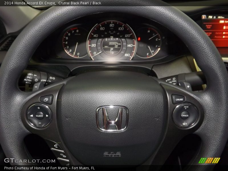 Crystal Black Pearl / Black 2014 Honda Accord EX Coupe