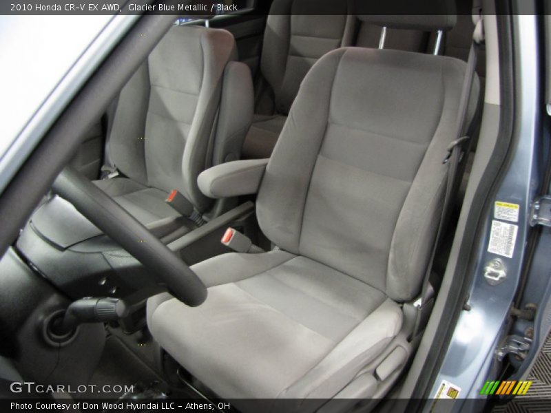 Glacier Blue Metallic / Black 2010 Honda CR-V EX AWD