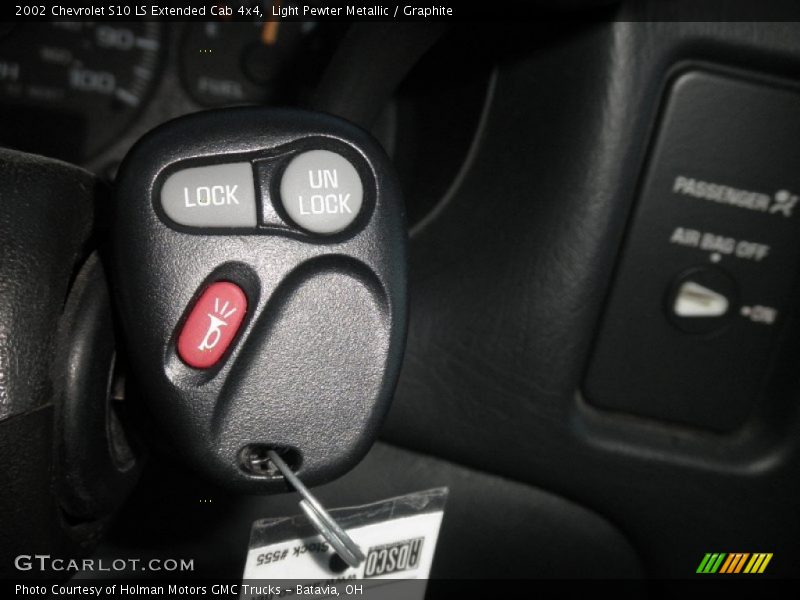 Light Pewter Metallic / Graphite 2002 Chevrolet S10 LS Extended Cab 4x4