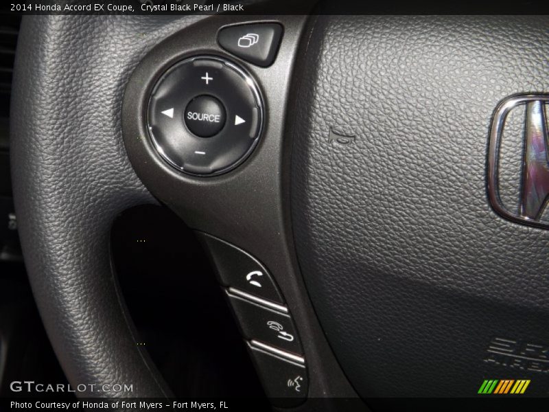 Crystal Black Pearl / Black 2014 Honda Accord EX Coupe