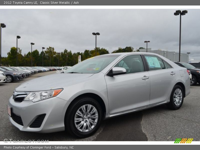 Classic Silver Metallic / Ash 2012 Toyota Camry LE